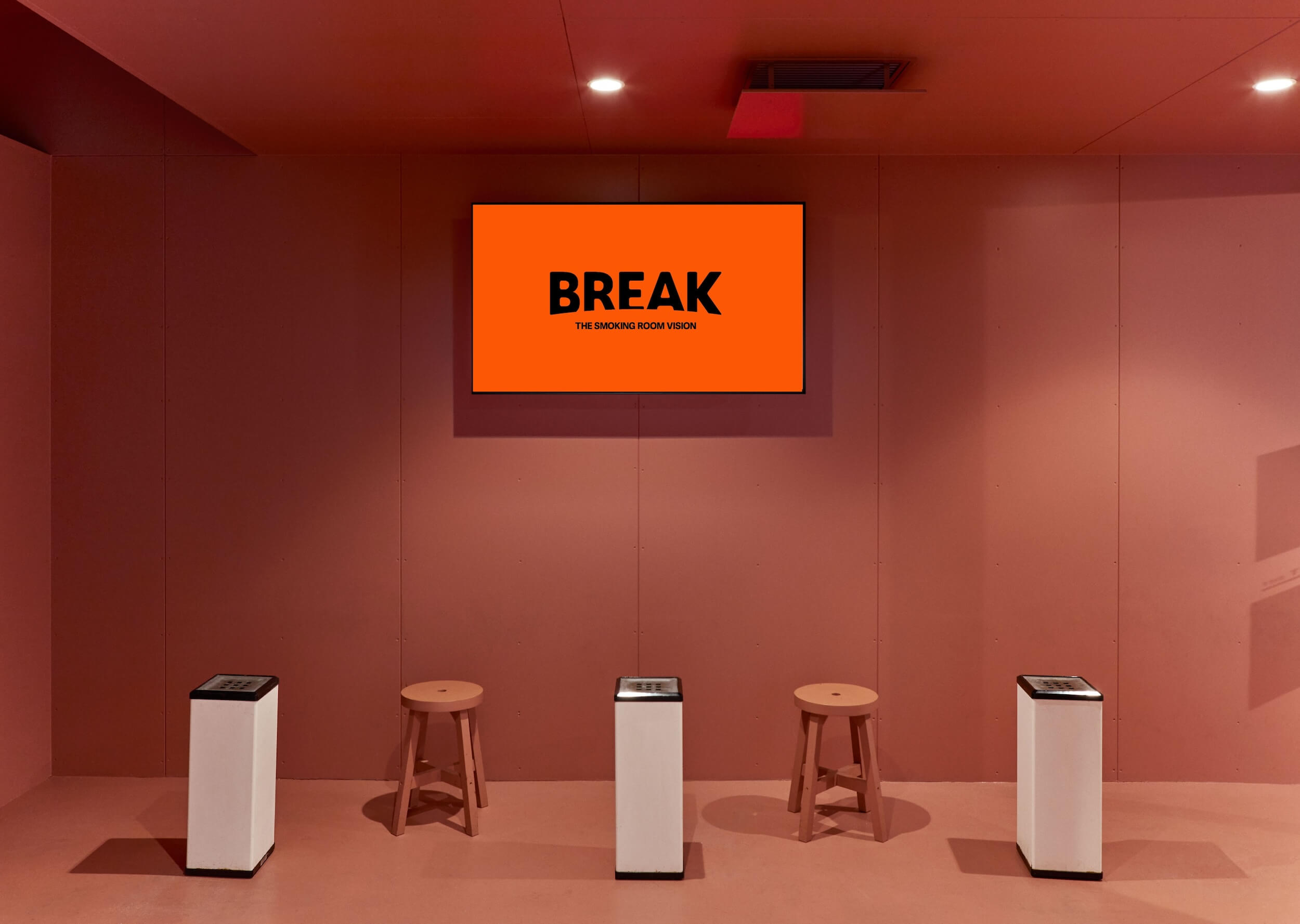 BREAK,喫煙所,サイネージ